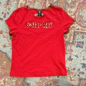 G-Star Bold Red Short Sleeve Tee